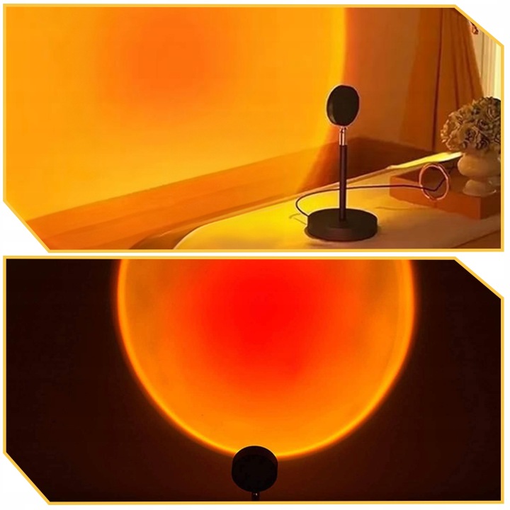 LAMPKA SUNSET LED nocna do sypialni salonu pokoju ZACHÓD SŁOŃCA RGB PREZENT Rodzaj gwintu zintegrowane źródło LED